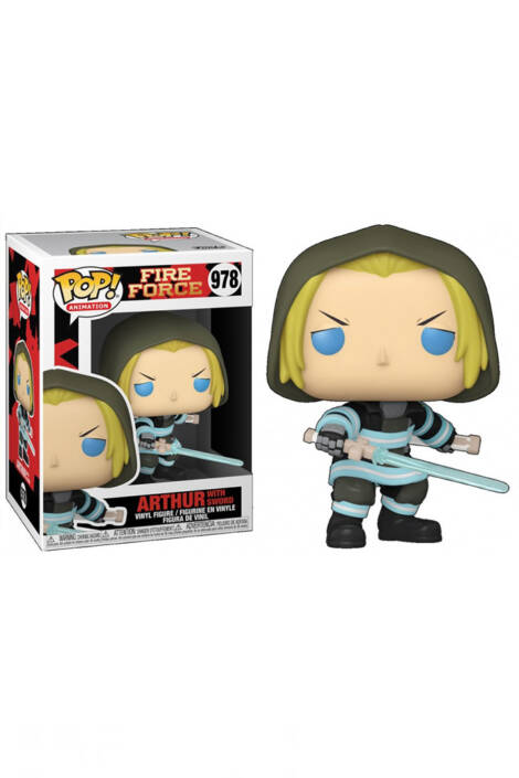 Fire force POP! Animation 978 Vinyl Figure Arthur with sword 9 cm