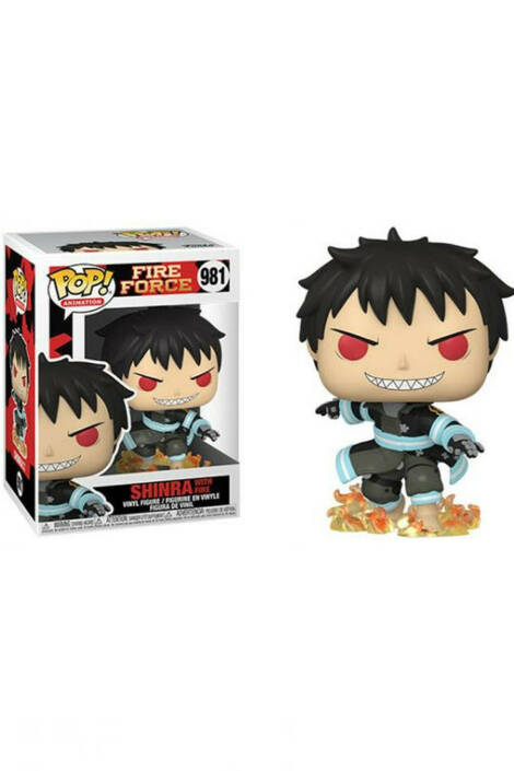 Fire force POP! Animation 981 Vinyl Figure Shinra with fire 9 cm
