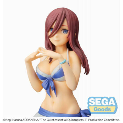 The Quintessential Quintuplets PVC Statue Miku Nakano SPM Bikini 19 cm Sega