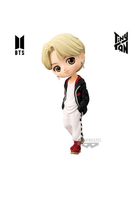 BTS PVC Statue Jimin Tinytan Mic Drop QPosket 14 cm Banpresto