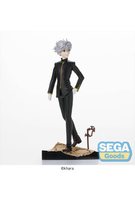 Evangelion: 3.0+1.0 Thrice Upon a Time PVC Statue Kaworu Nagisa Commander Suit Ver. SPM Vignetteum 19 cm Sega