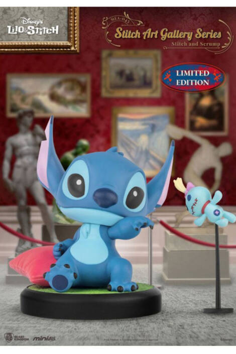 Lilo & Stitch PVC Statue Stitch and Scrum Mini Egg Attack Art Gallery Series 8 cm Beast Kingdom