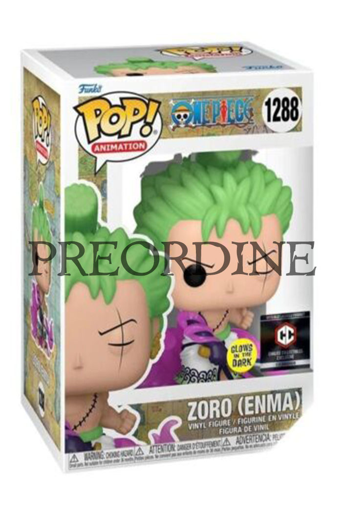 One Piece Funko Pop! 1288 Animation Zoro With Enma (Glow in the dark)