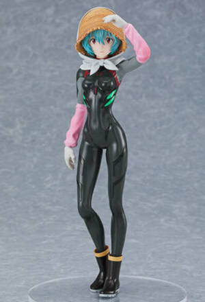 Rebuild of Evangelion PVC Statue Rei Ayanami Tentative Name Farming Ver. Pop Up Parade 17 cm Good Smile Company