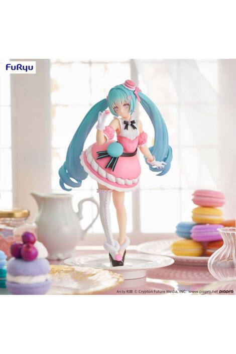 Hatsune Miku PVC Statue Hatsune Miku Sweet Sweets Series Macaroon Exceed Creative 21 cm Furyu