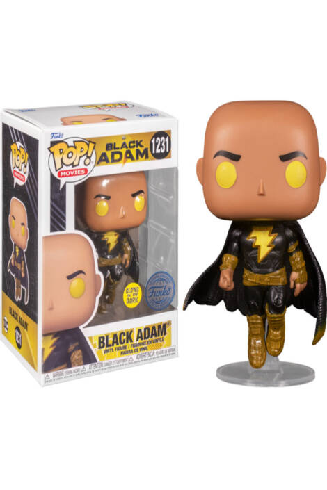 Black Adam POP! Movies 1231 Vinyl Figure Black Adam 9 cm - Glows in the dark Special edition