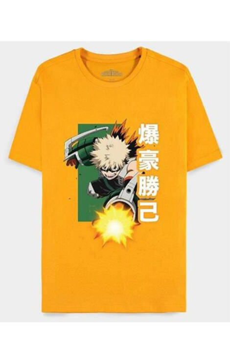 My Hero Academia Orange Bakugo Katsuki - Men's Short Sleeved Difuzed T-Shirt L