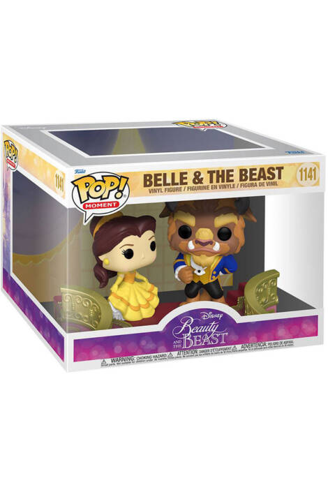 PREORDINE Beauty and the Beast POP Moment! 1141 Vinyl Figures 2-Pack Formal Belle & Beast 9 cm