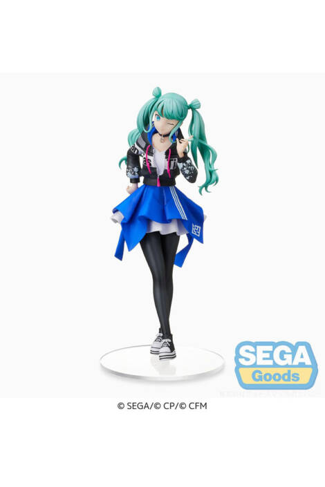 Hatsune Miku PVC Statue Miku Strret Sekai SPM 21 cm Sega