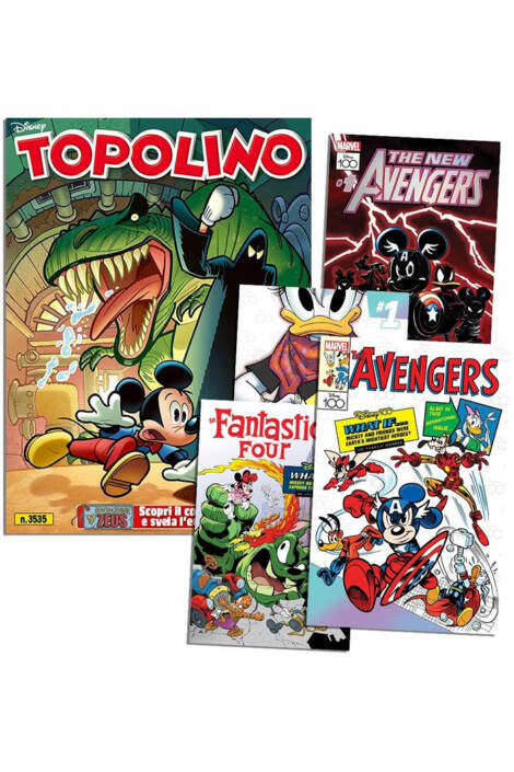 Topolino 3535 + Litografie Marvel 5-8