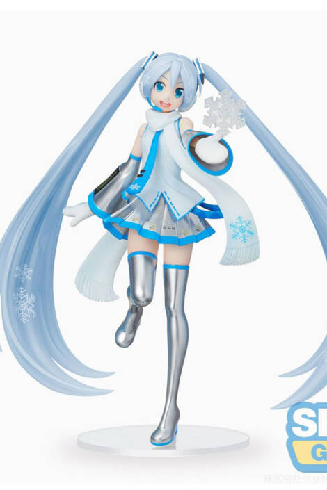 Hatsune Miku PVC Statue Snow Miku Sky Town Ver. Luminasta 22 cm Sega
