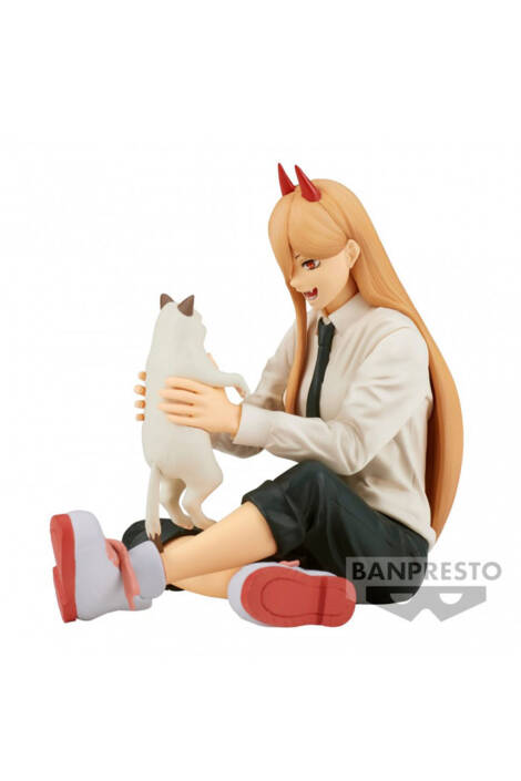 Chainsaw Man PVC Statue Power & Nyako Break Time 11 cm Banpresto