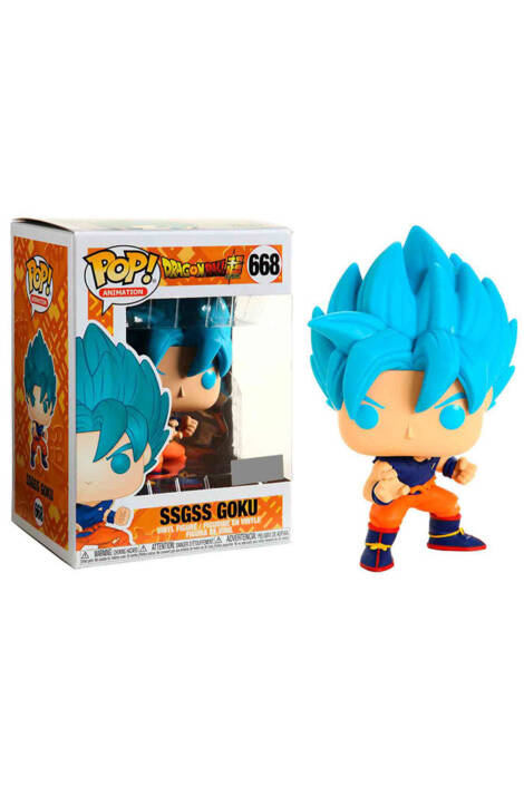 Dragon Ball Super POP! Animation 668 Vinyl Figure 668 SSGSS Goku 9 cm - Ristampa limitata