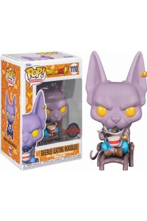 Dragon Ball Super POP! Animation 1110 Vinyl Figure Beerus (Eating Noodles) 9 cm - Special edition