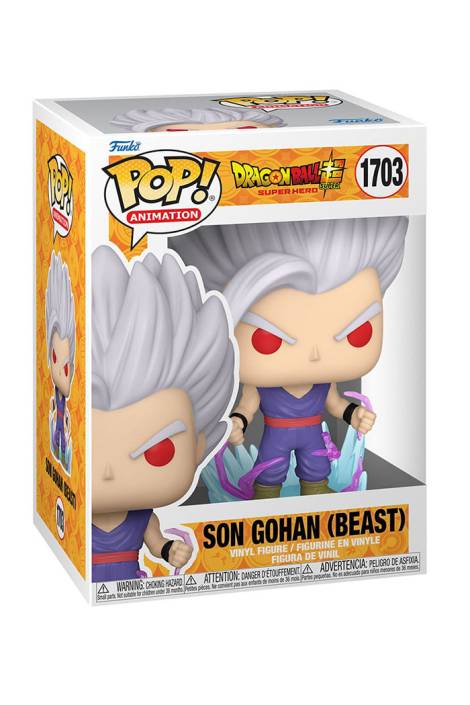 Dragon Ball Super: Super Hero POP! Animation 1703 Vinyl Figure Son Gohan (Beast) 9 cm