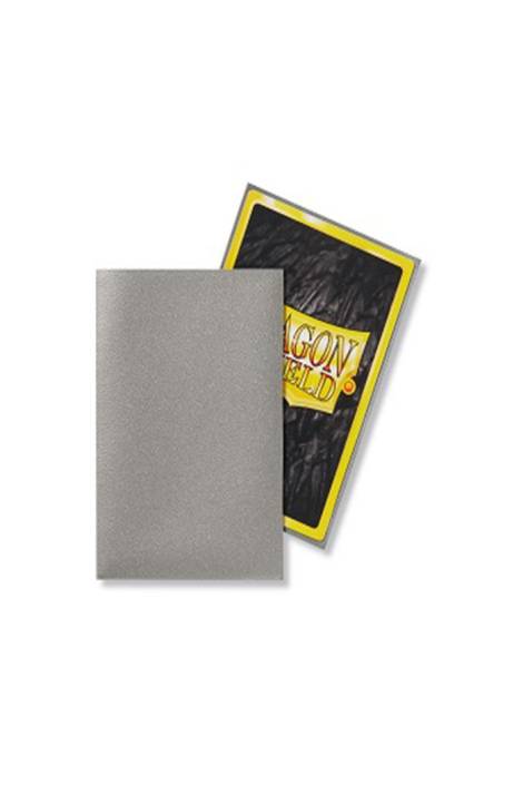 Dragon shield - Card sleeves Japanese size 60 Matte - Silver
