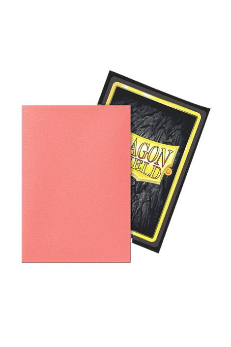 Dragon shield - Card sleeves Japanese size 60 Matte dual sleeves - Peach