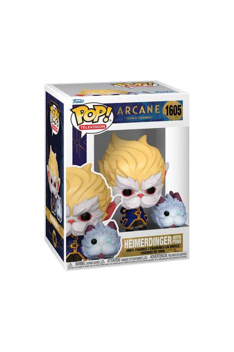 Arcane: League of Legends POP! Television 1605 Vinyl Figure Heimerdinger with Poro 9 cm