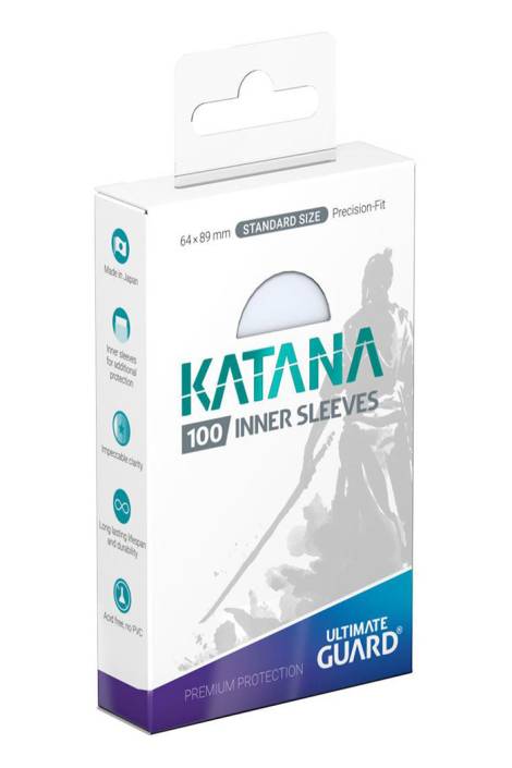 Ultimate Guard Katana Inner Sleeves Standard Size (100) - Transparent