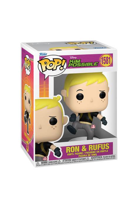 Kim Possible POP! 1581 Vinyl Figure Ron & Rufus 9 cm