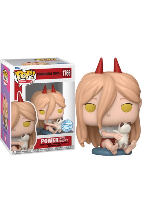 Chainsaw man POP! Animation 1766 Vinyl Figure Power with Meowy 9 cm - Special edition