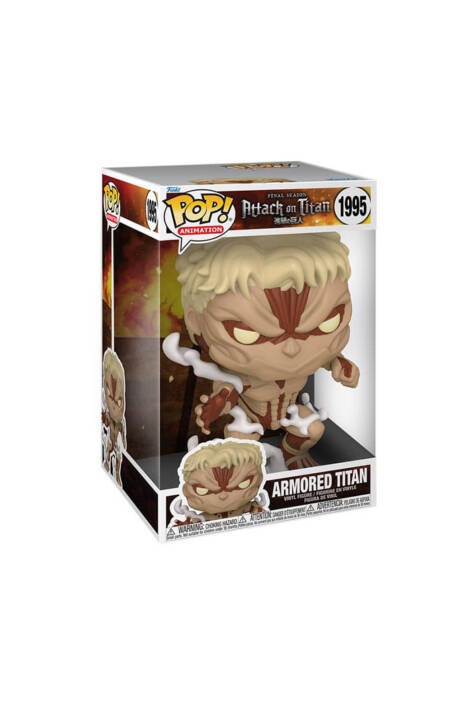 PREORDINE Attack on Titan: Final season Super Sized Jumbo POP! Animation 1995 Vinyl Figure Armored Titan 25 cm
