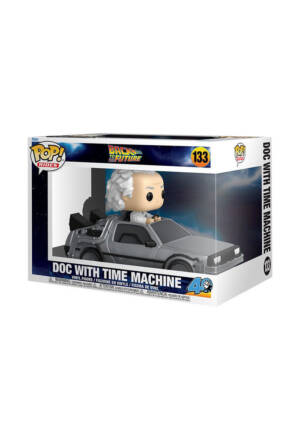 PREORDINE Back to the Future POP! Rides 133 Vinyl Figure Doc with Time Machine 9 cm