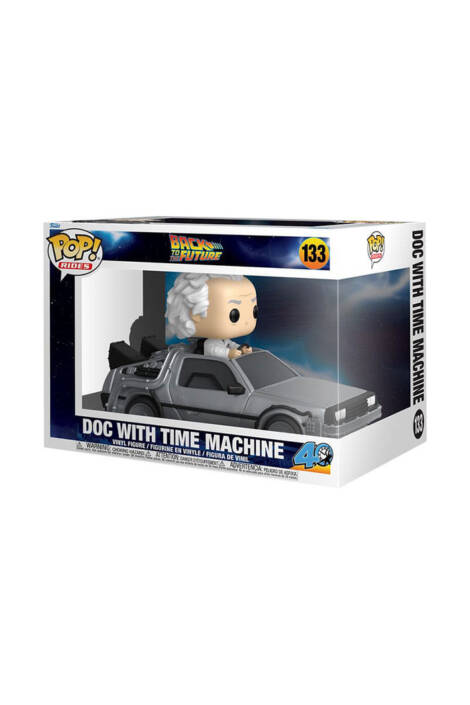PREORDINE Back to the Future POP! Rides 133 Vinyl Figure Doc with Time Machine 9 cm