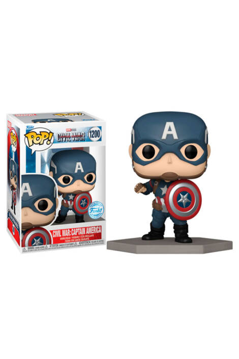 Captain America: Civil war POP! 1200 Vinyl Figure Civil war: Captain America 9 cm - Special edition