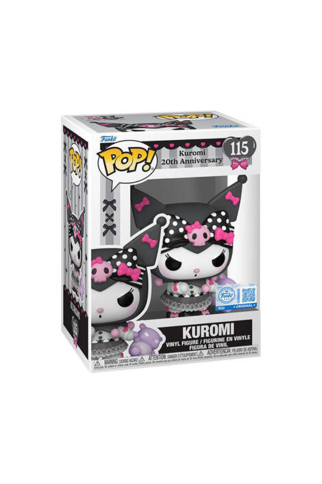 PREORDINE Kuromi 20th Anniversary POP! 115 Vinyl Figure Kuromi 9 cm - Special edition