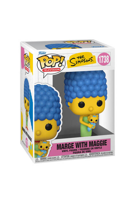 PREORDINE The Simpsons POP! Television 1738 Vinyl Figure Marge with Maggie 9 cm
