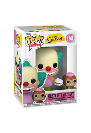 PREORDINE The Simpsons POP! Television 1741 Vinyl Figure Krusty with Mr. Teeny 9 cm