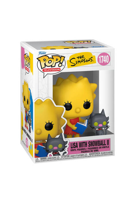 PREORDINE The Simpsons POP! Television 1740 Vinyl Figure Lisa with Snowball II 9 cm