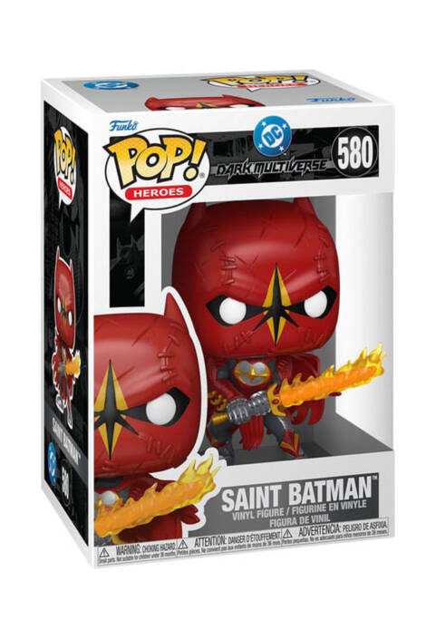 PREORDINE DC Dark Multiverse POP! Heroes 580 Vinyl Figure Saint Batman 9 cm