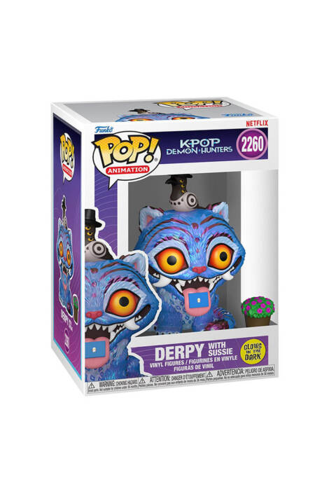 PREORDINE KPop Demon Hunters POP! Animation 2260 Vinyl Figure Derpy with Sussie 9 cm - Glows in the dark