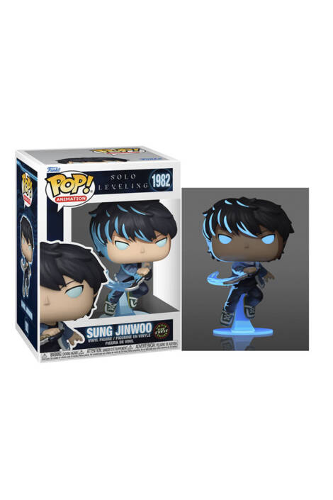 Solo Leveling POP! Animation 1982 Vinyl Figure Sung Jinwoo 9 cm - Glow Chase limited edition
