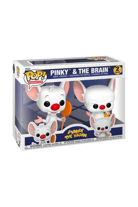 PREORDINE Pinky and The Brain POP! Animation 2-Pack Vinyl Figures Pinky & The Brain 9 cm