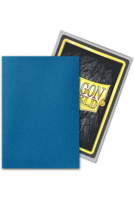 Dragon shield - Card sleeves Standard size 100 Matte dual sleeves - Cobalt & Silver