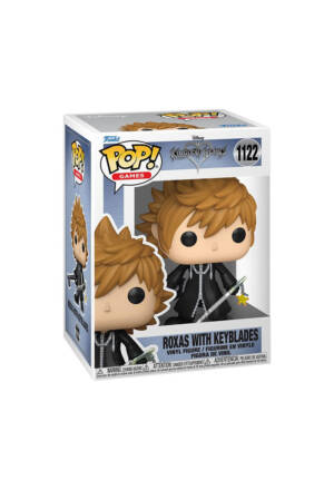 PREORDINE Kingdom hearts POP! Games 1122 Vinyl Figure Roxas with keyblades 9 cm