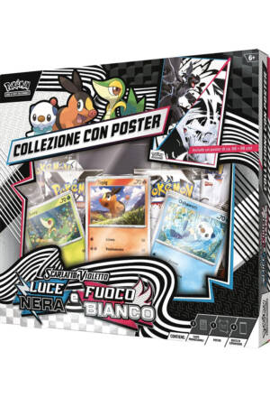 Pokemon Trading Card Game: Scarlatto e Violetto Luce Nera e Fuoco Bianco - Collezione con poster Unima [ITA]