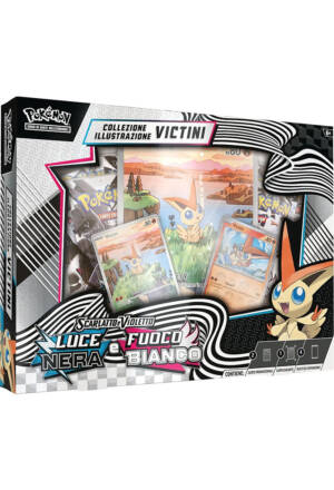 Pokemon Trading Card Game: Scarlatto e Violetto: Luce Nera e Fuoco Bianco - Collezione illustrazione Victini [ITA]