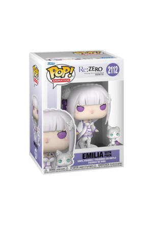 PREORDINE Re:Zero POP! Animation 2112 Vinyl Figure Emilia with Puck 9 cm