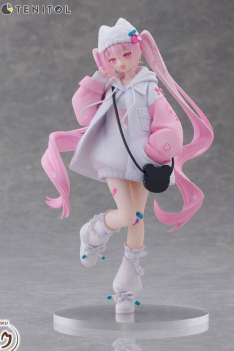PREORDER- Hatsune Miku Tenitol PVC Statue Sakura Miku Cool style [petit] 19 cm Furyu