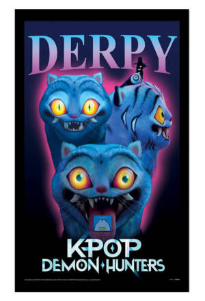 KPop Demon Hunters Collector Print Framed Poster Derpy