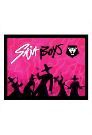 KPop Demon Hunters Collector Print Framed Poster Saja Boys Idol