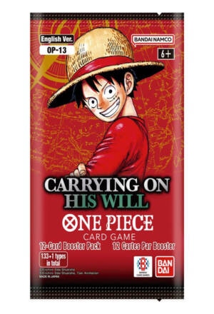 One Piece Card Game OP-13 Carrying on his will - Play Booster Pack [ENG]