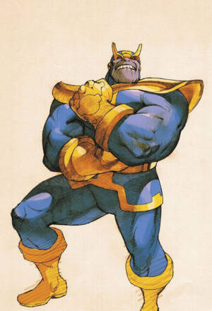 Avengers #190 (28) - Marvel vs. Capcom Variant: Thanos