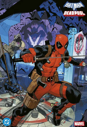 Batman / Deadpool - Variant wraparound di Dan Mora