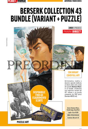 PREORDINE Berserk - Collection 43 + Puzzle (500 pezzi)