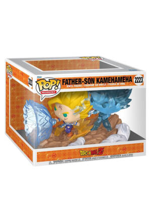 PREORDINE Dragon Ball Z POP! 2223 Moments Vinyl Figures Father-Son Kamehameha 9 cm